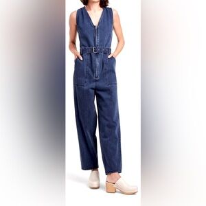 Rachel Comey x Target Jumpsuit Low Cut Wide Legs Cotton Denim in blue Size 0